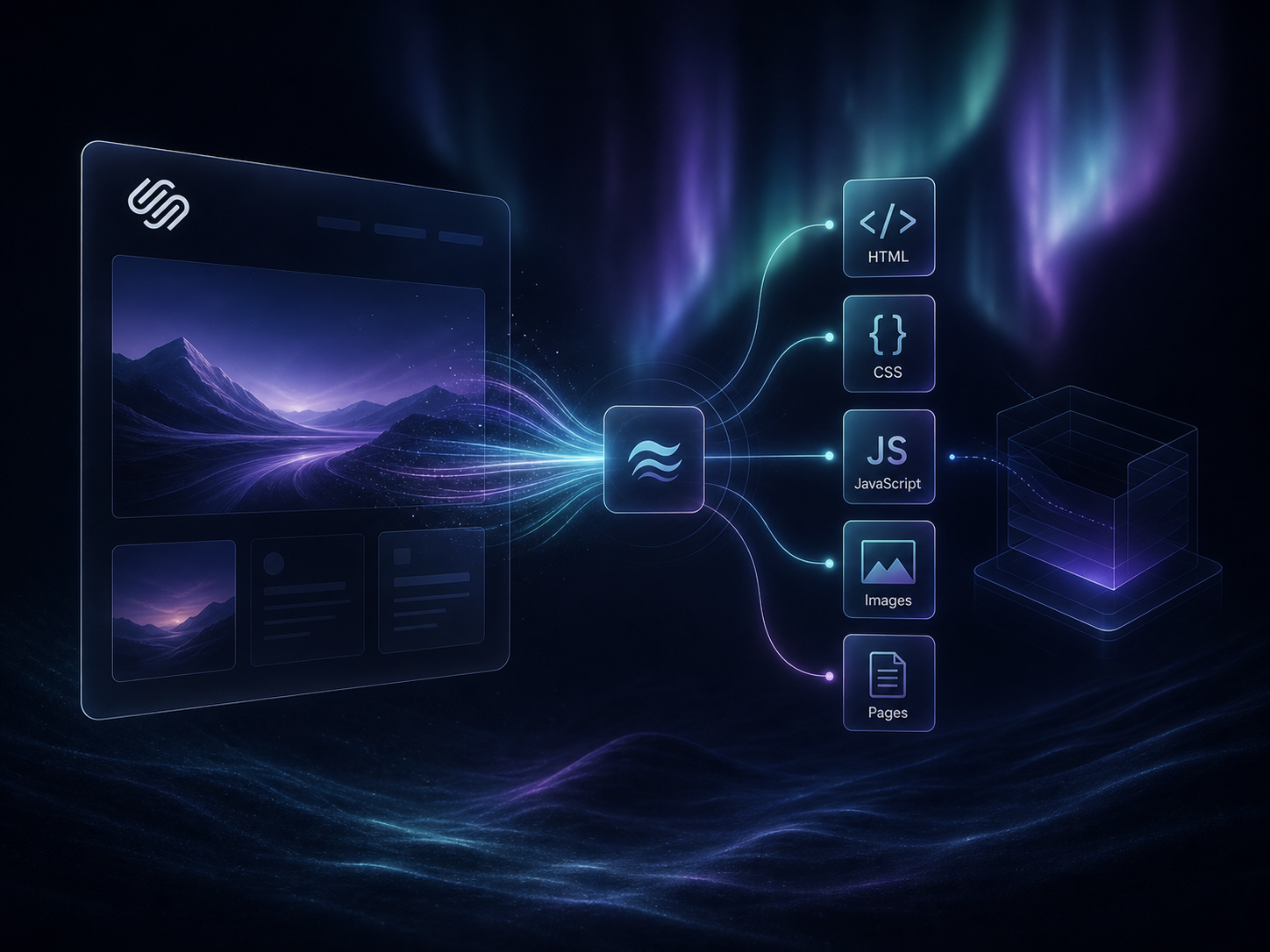 Squarespace export settings illustration