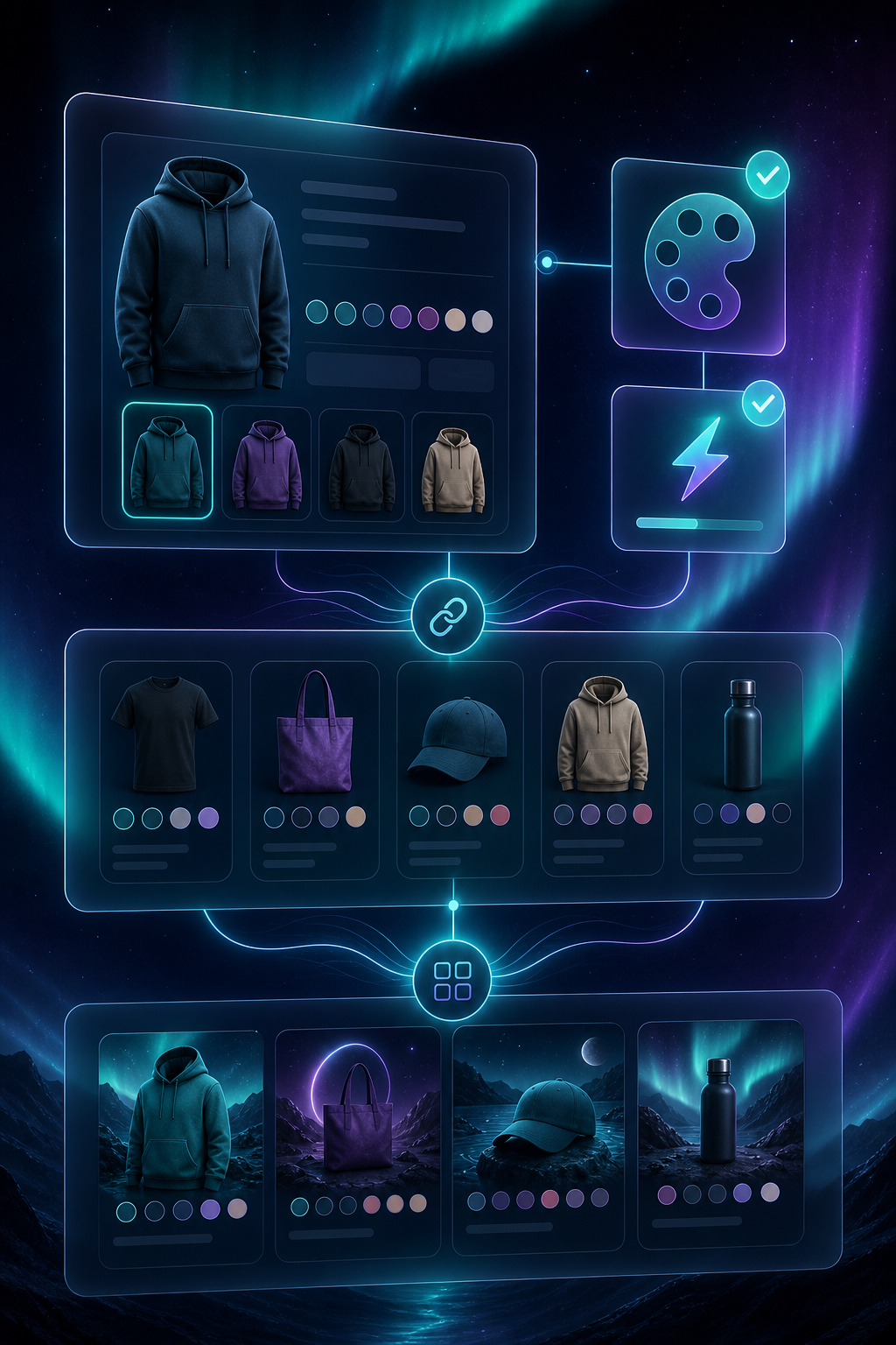 Swatch workflow map for Shopify product and collection pages