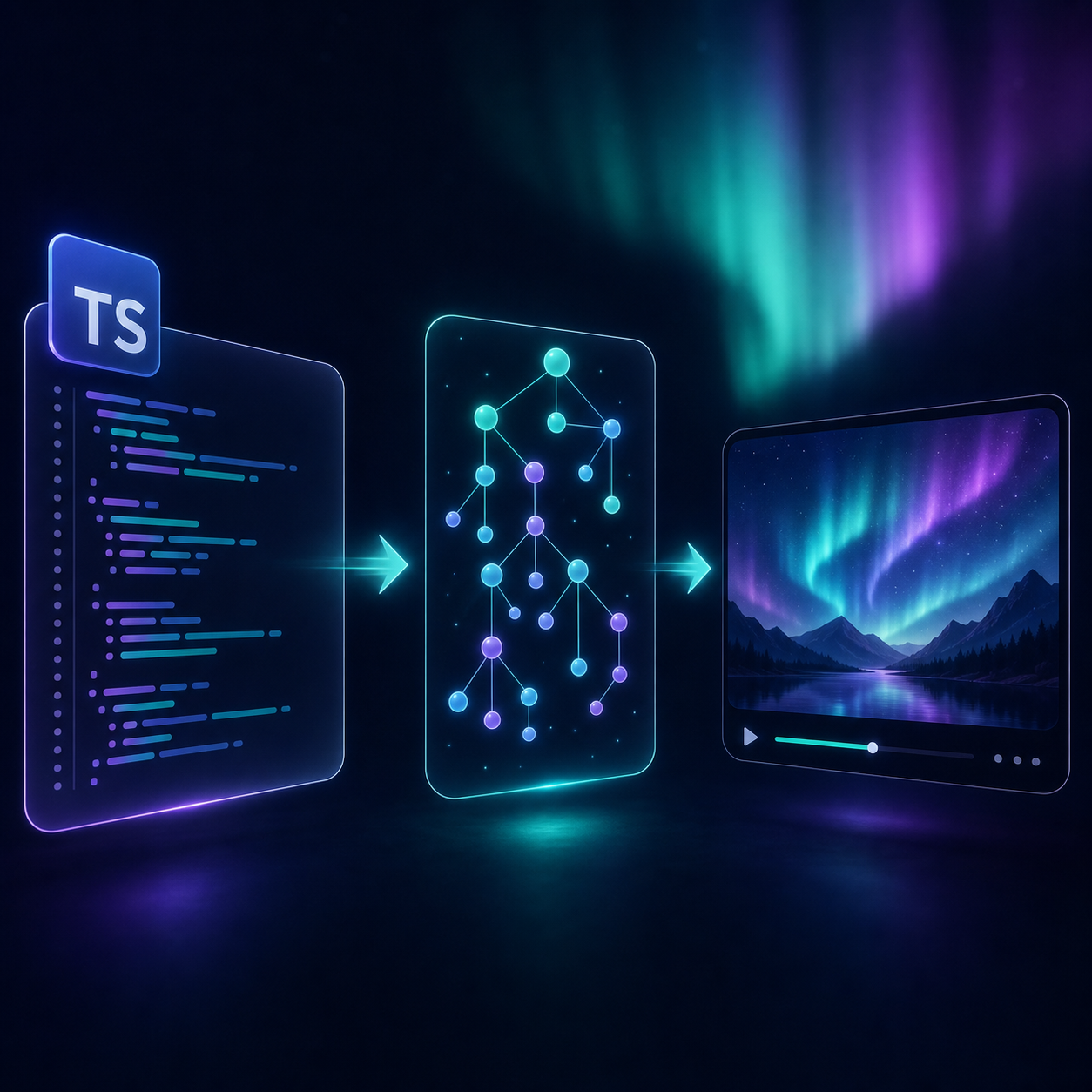 VideoFlow browser server and preview renderer workflow illustration