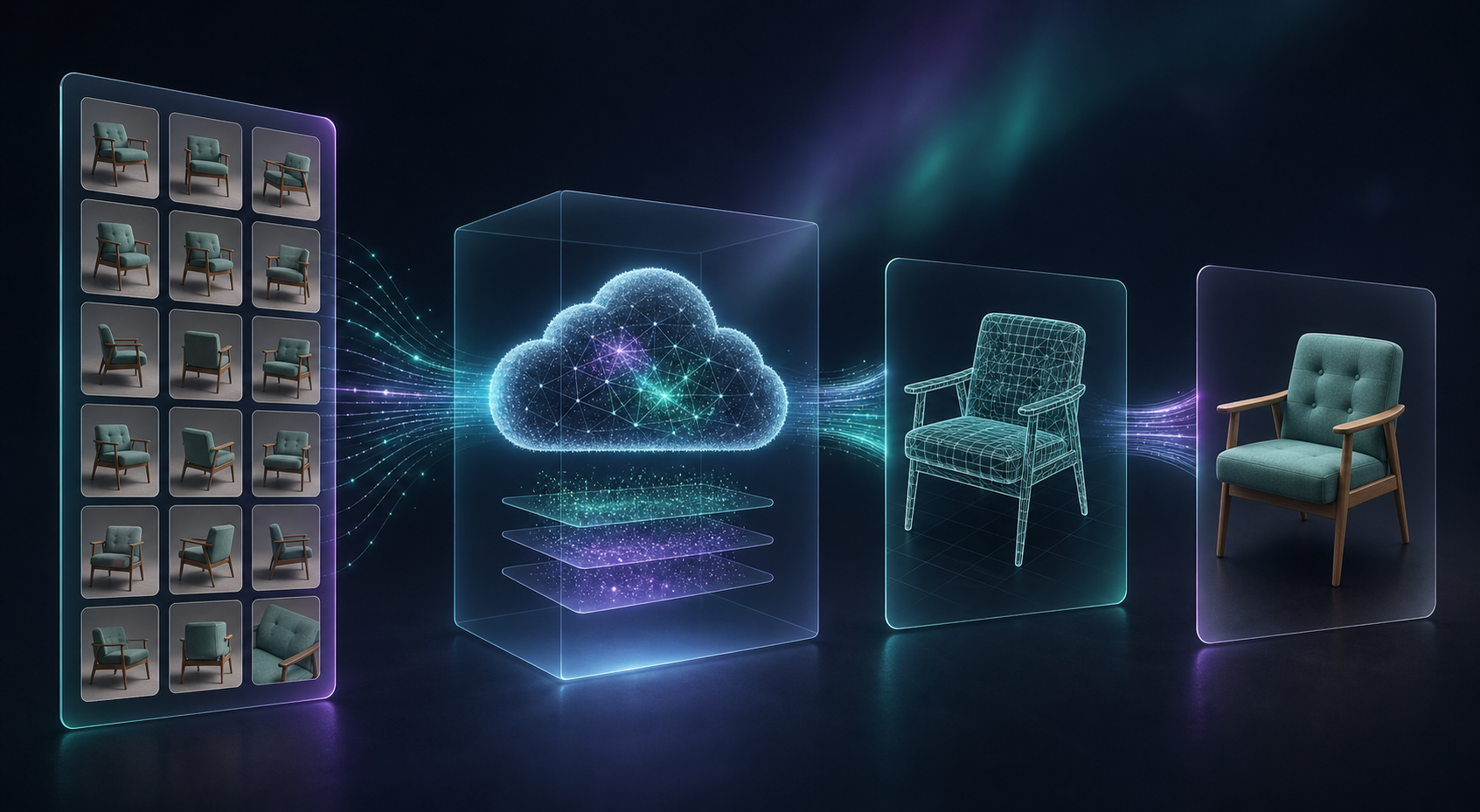 Phone photos flowing into a cloud photogrammetry pipeline