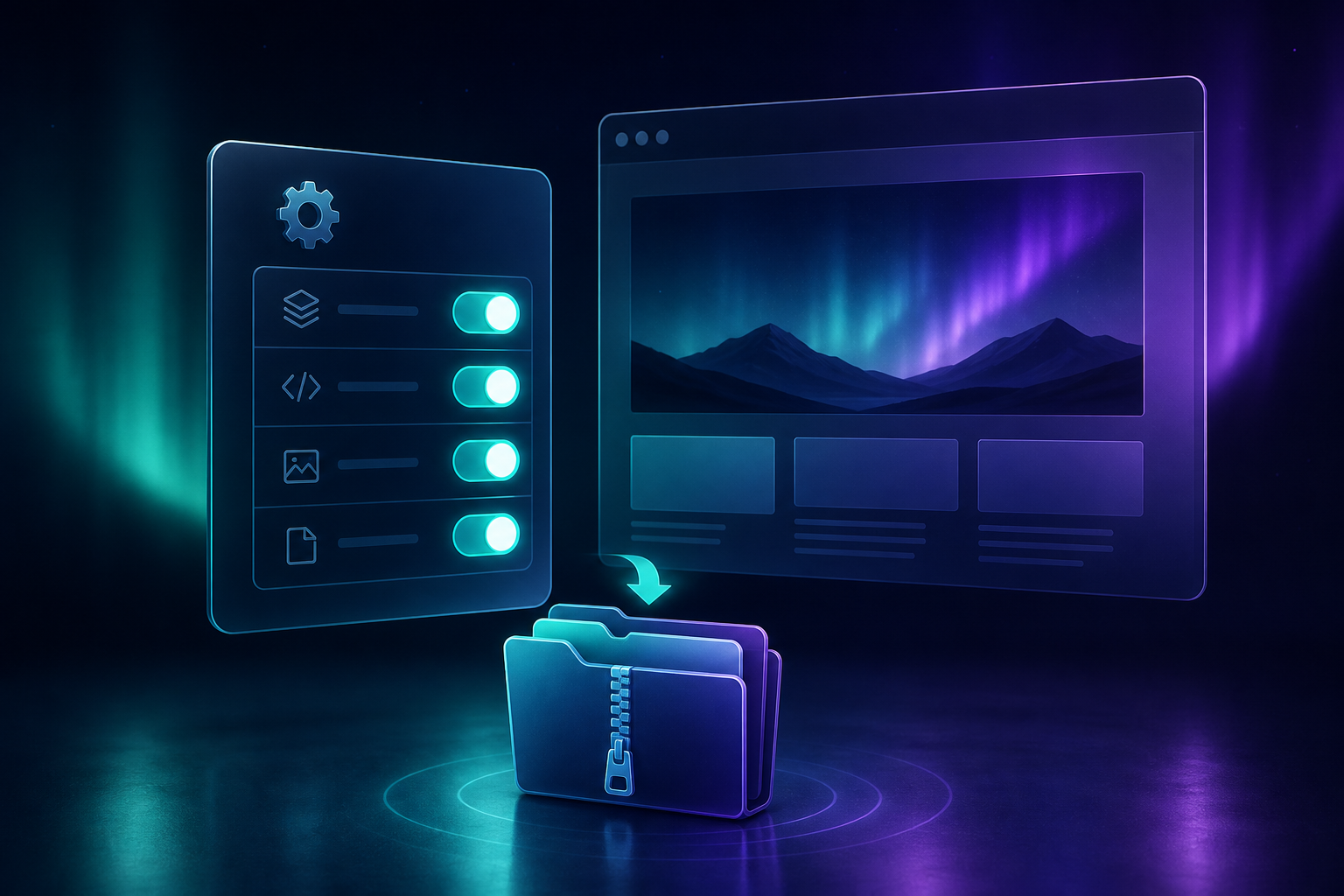 Webflow export settings illustration