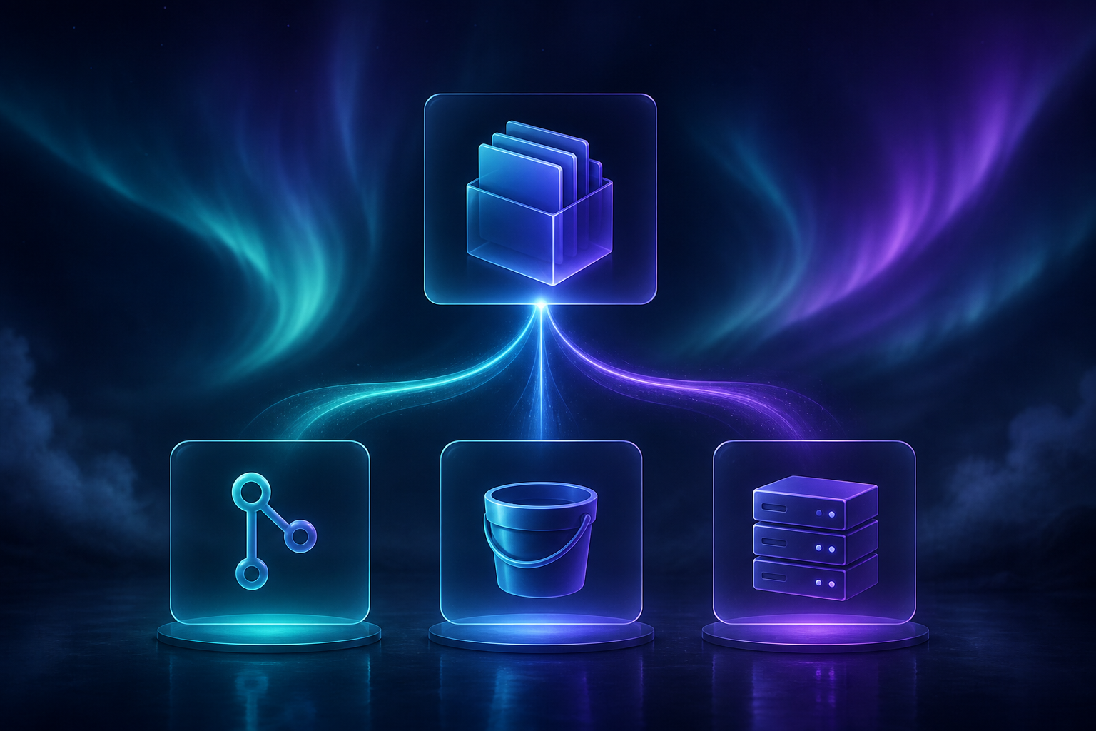 Webflow hosting destinations illustration