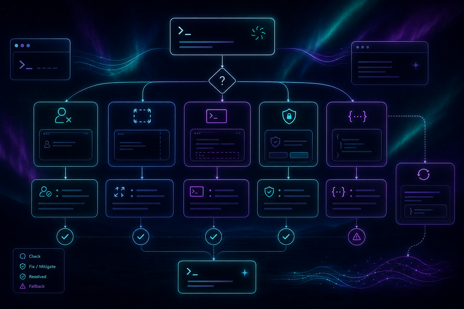 Troubleshooting decision tree
