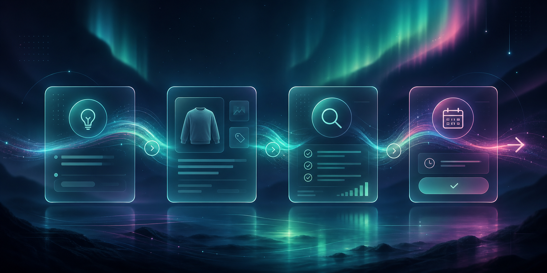 A product-aware Shopify blog draft with connected SEO panels