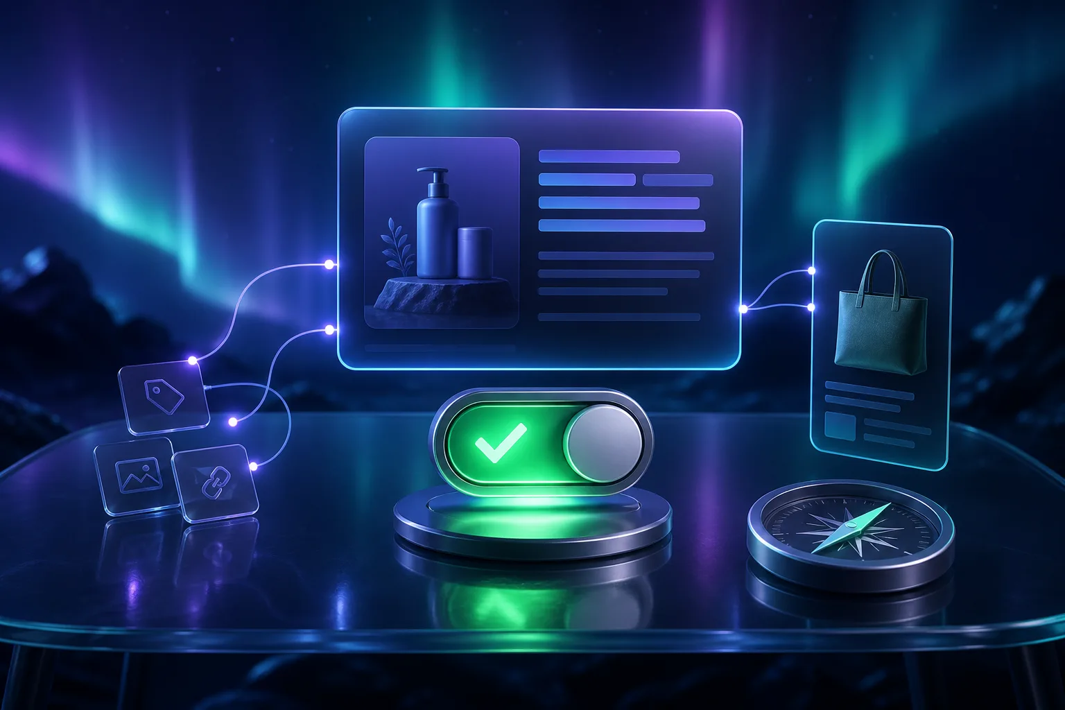 Aurora visualization of an automated article review gate