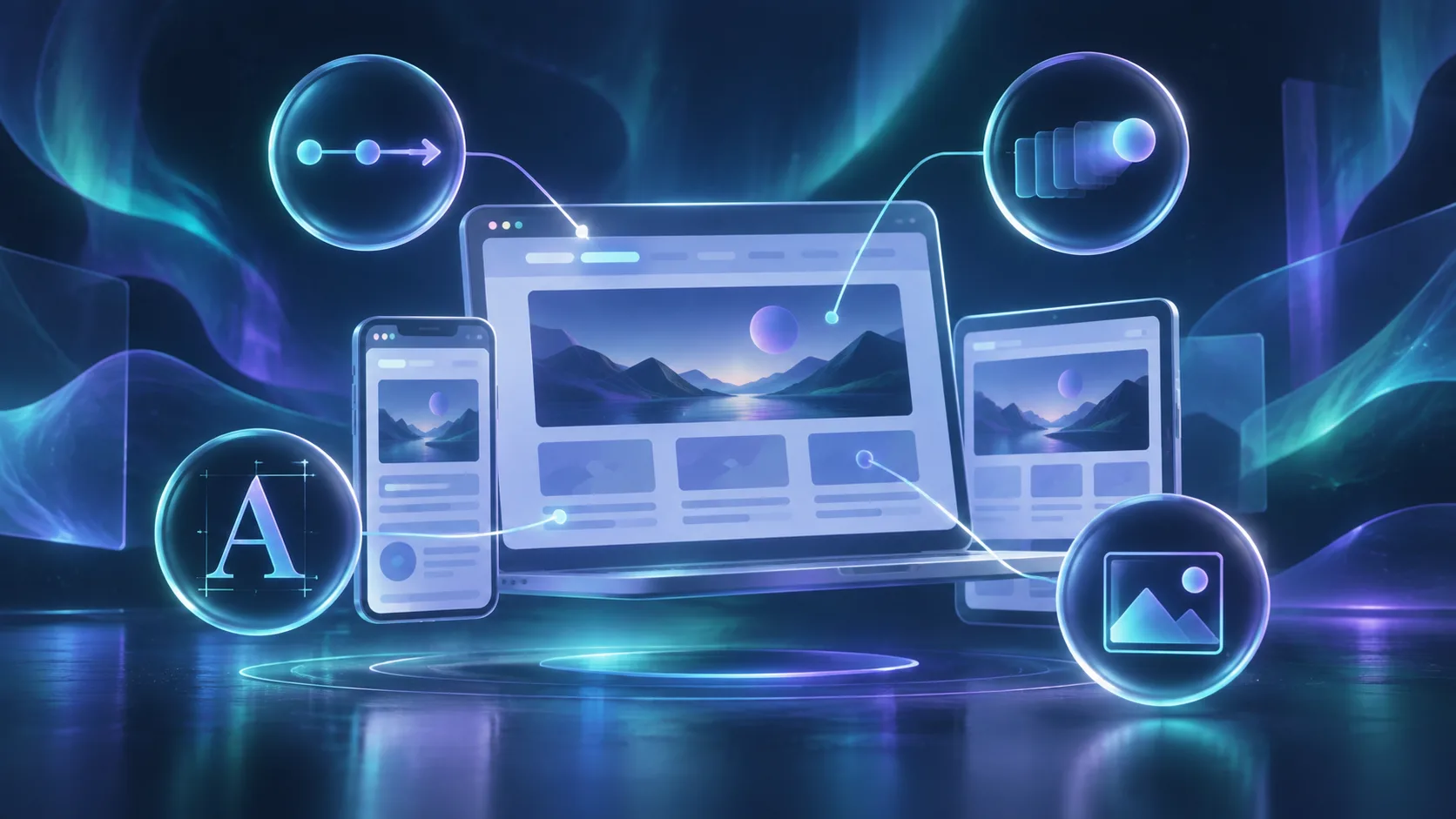 Aurora quality assurance view of a responsive exported website