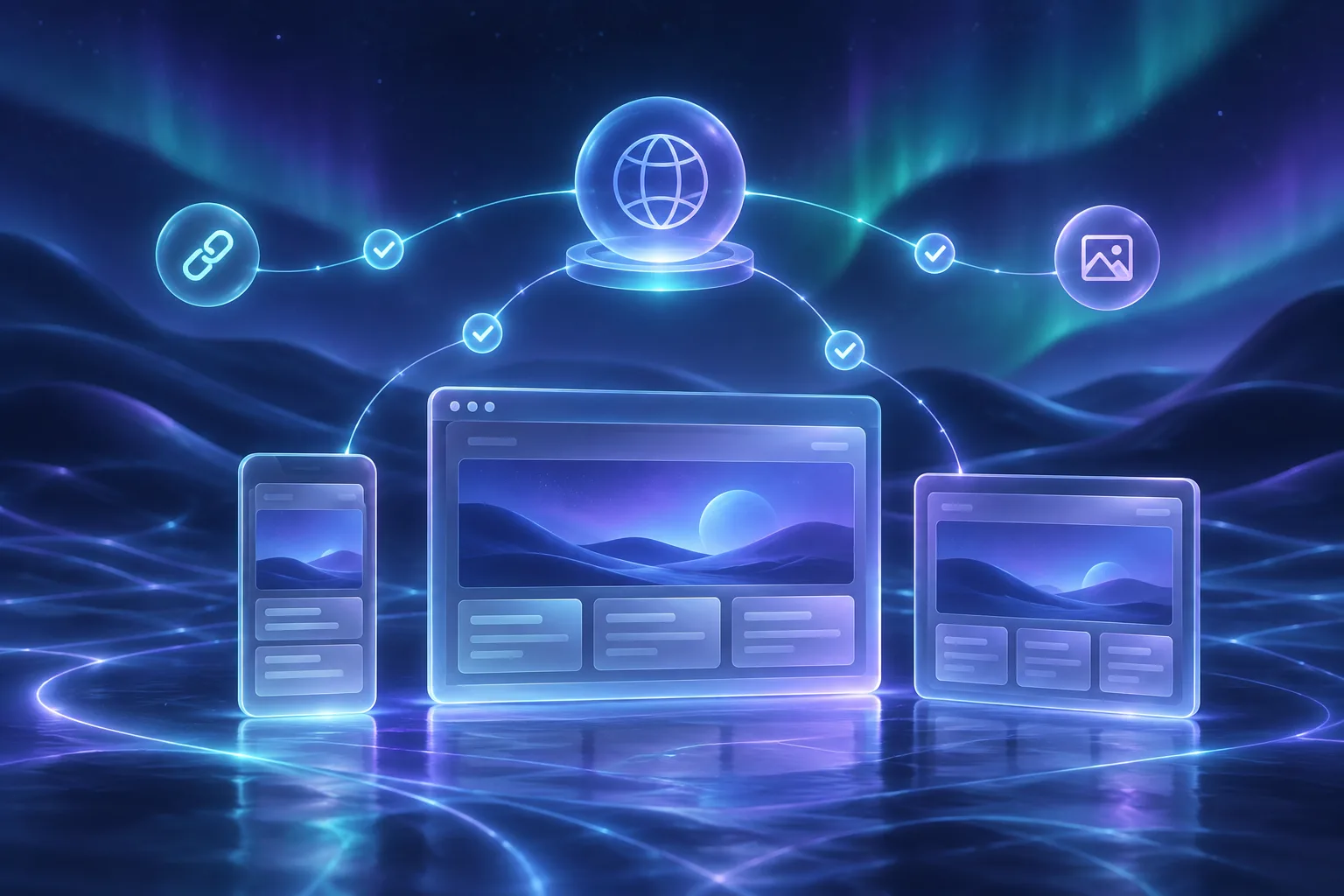 Responsive static site deployment verification