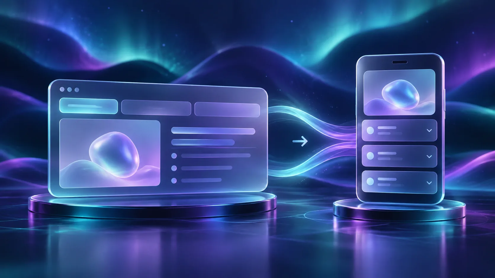 Product details transforming from desktop tabs to mobile accordions