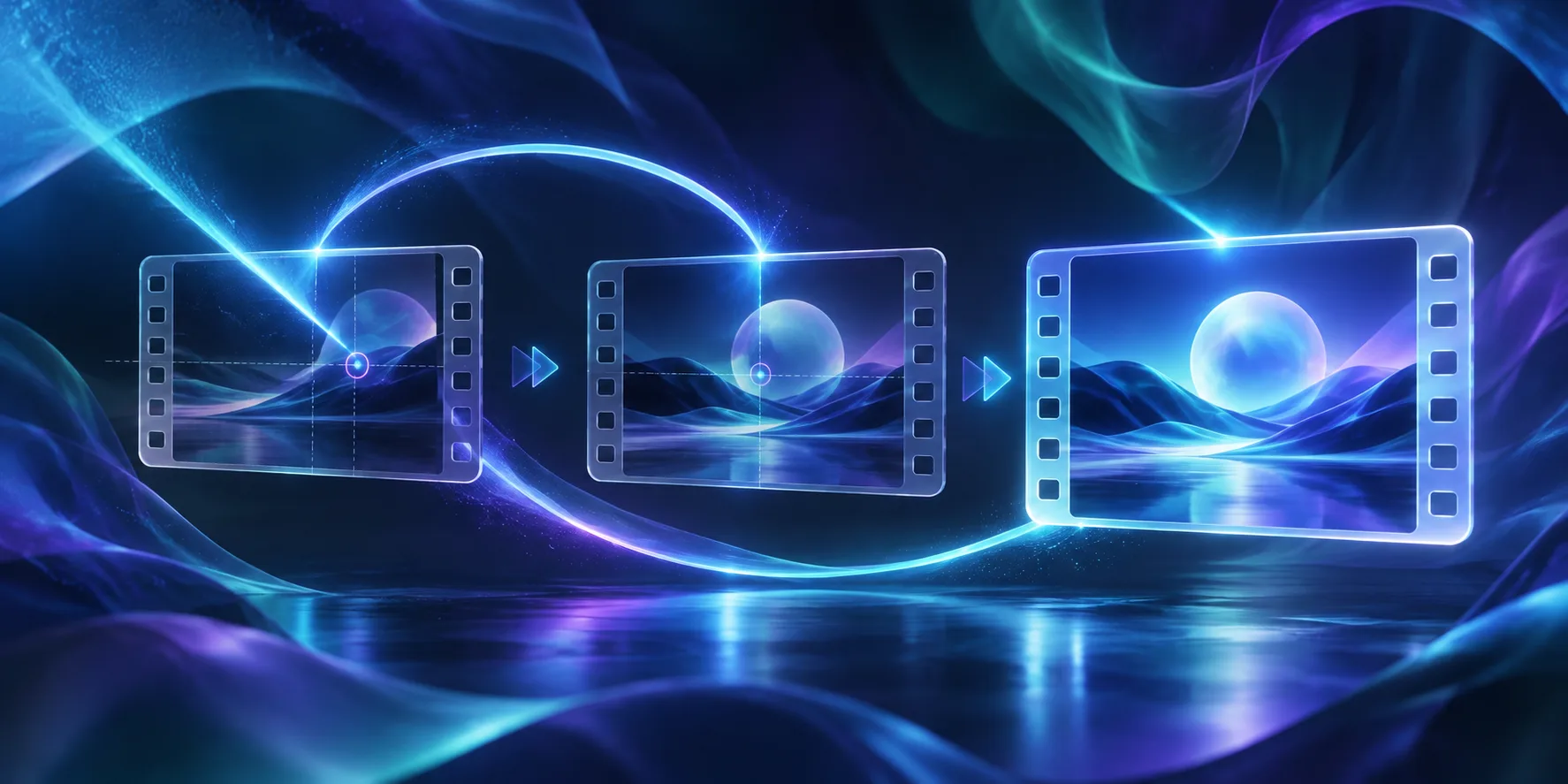 Motion graphics frames refined through a visual review loop