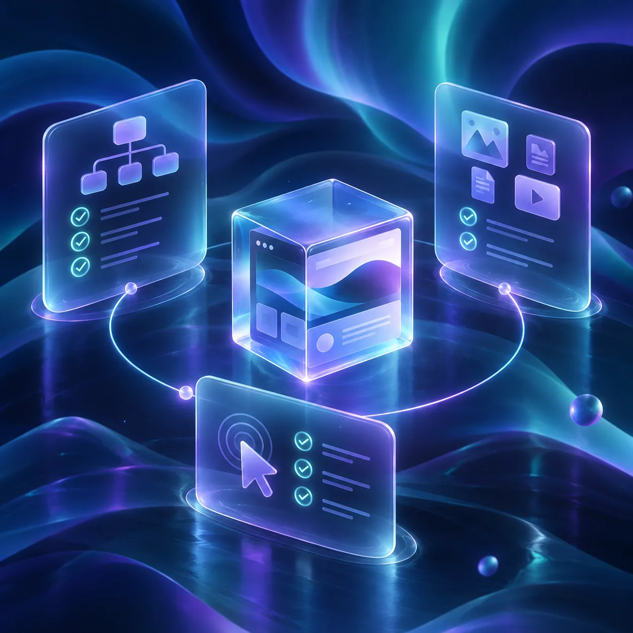 Aurora illustration of a portable Framer archive and deployment