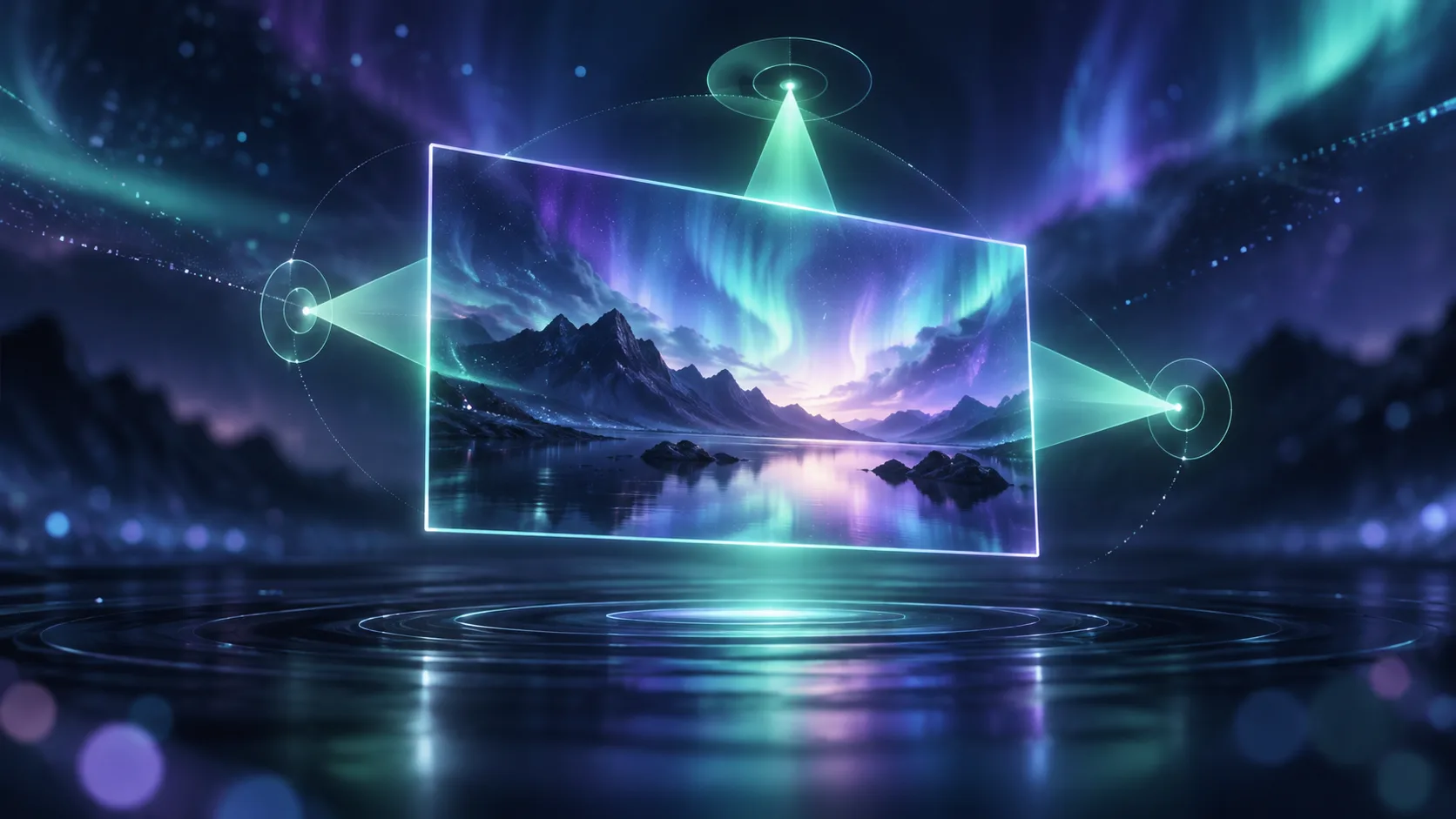 Gentle visual QA signals around a rendered SaaS update video