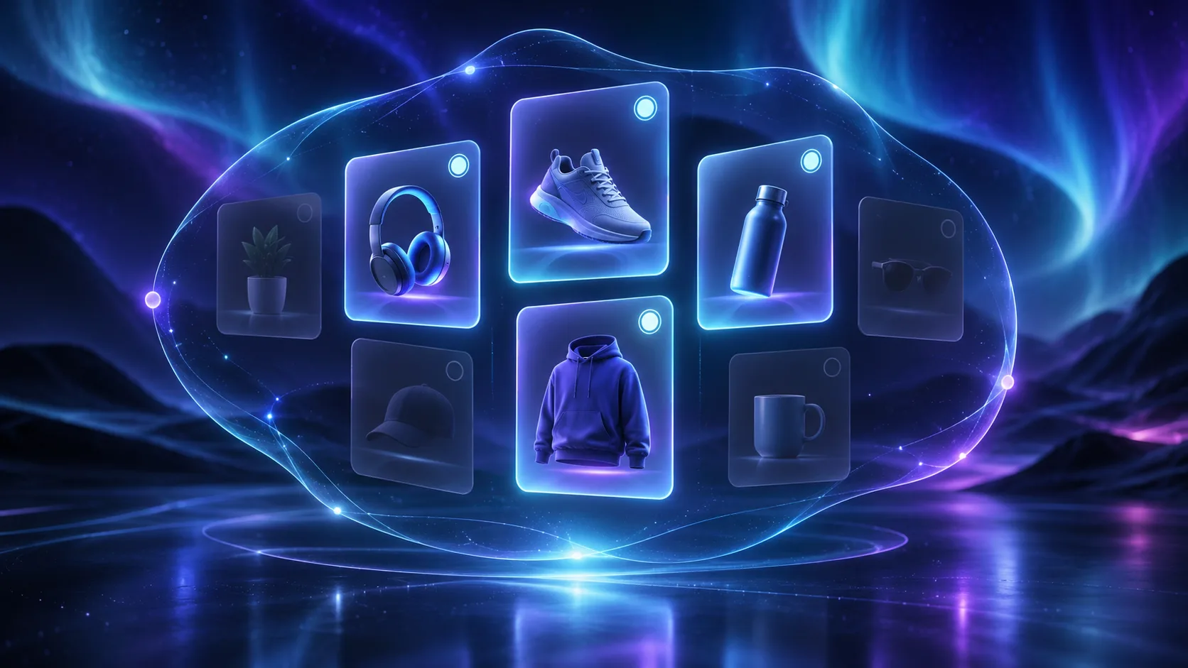 Aurora visualization of selecting products for a Shopify bulk edit