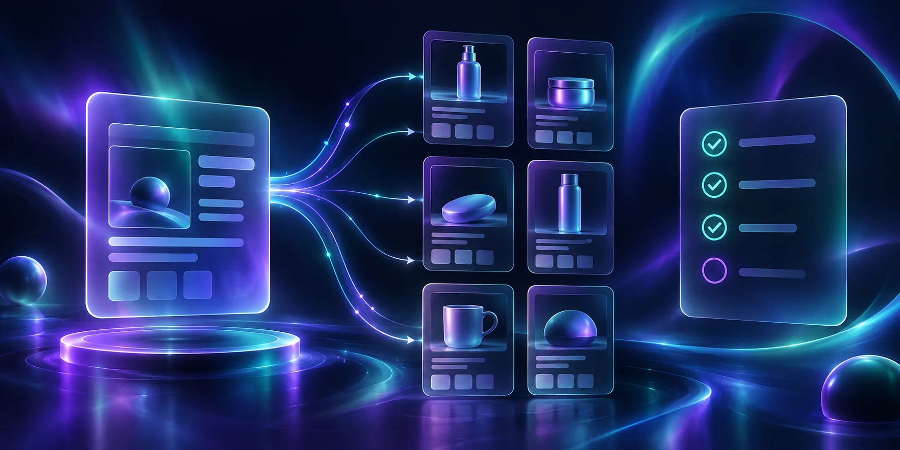 Dark aurora reusable product content quality control workflow
