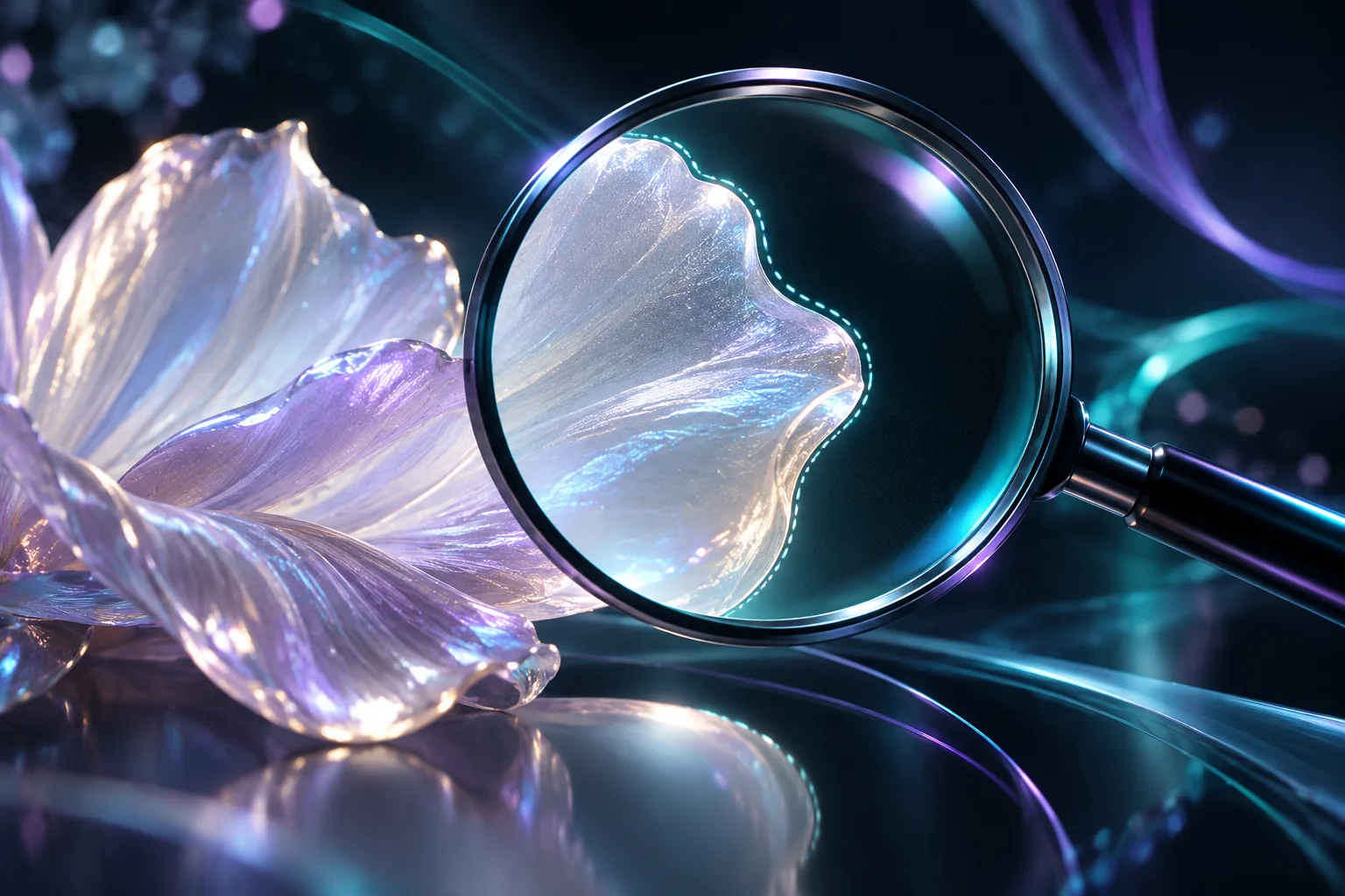 Magnified product edge inspection