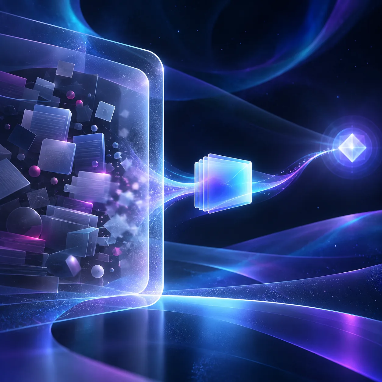 A clean data packet crossing a protected handoff boundary